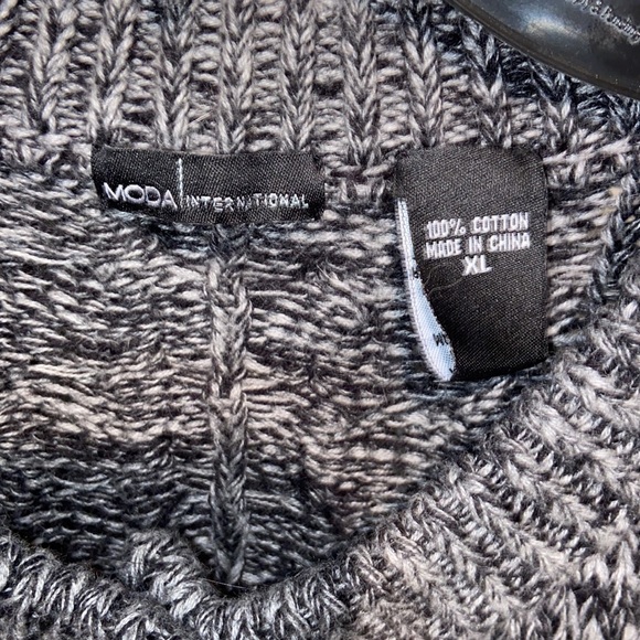 Moda International Cable Knit Sweater Size XL - Picture 5 of 6
